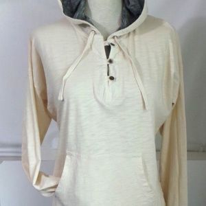 LRL Ralph Lauren Lightweight Beige Hoodie Shirt XL